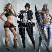Le ragazze di Devil May Cry 5 che indossano nuovi costumi: da sinistra Nico, Lady e Trish